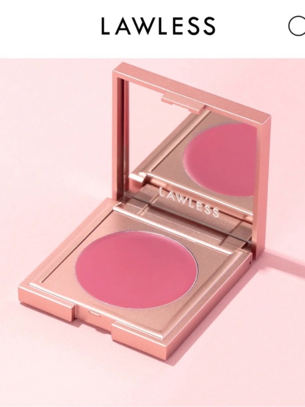 LAWLESS DUCHESS SOFT BLUR Cream Blush Compact — Rosy Pink